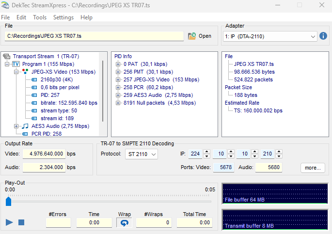 StreamXpress screenshot