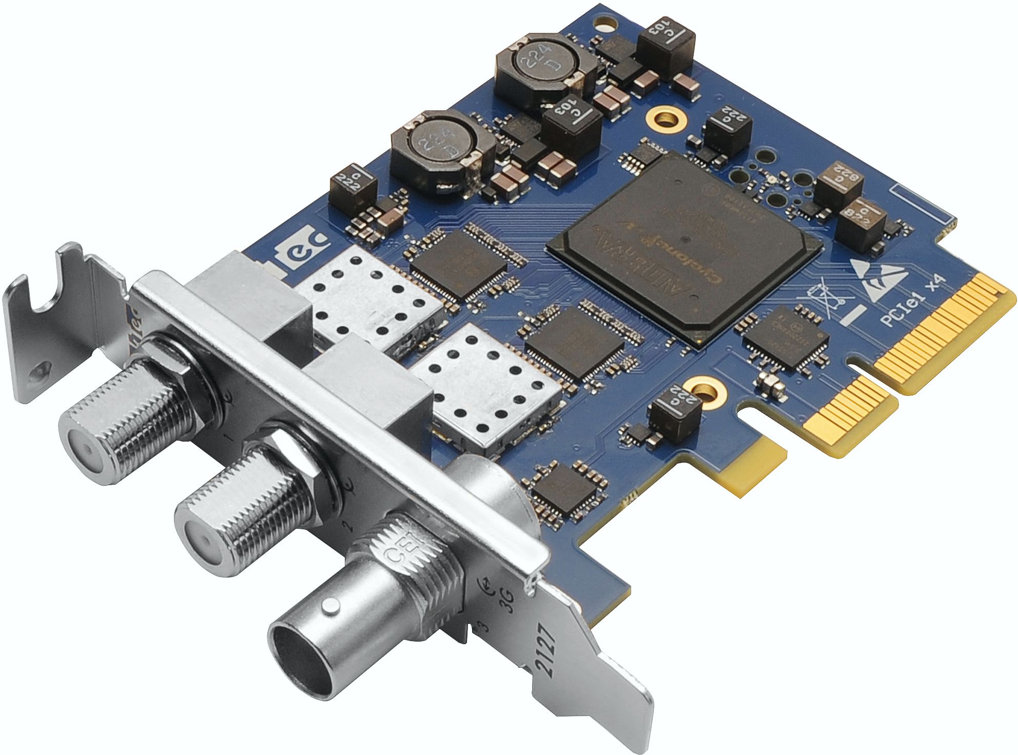 DTA-2127 Quad DVB-S2X Receiver with 3G-SDI/ASI Output for PCIe